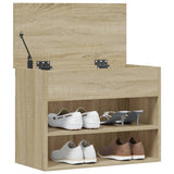 Shoe Bench Sonoma Oak 60x30x45 cm Engineered Wood 808741