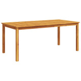 Dining Table Brown Solid acacia wood Large Durable Dining Table 366371