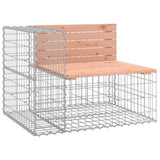 ZNTS Garden Bench Gabion Design 287x71x65.5 cm Solid Wood Douglas 3196252