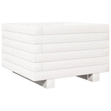 Garden Planter White 40x40x26.5 cm Solid Wood Pine 847289