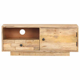 TV Cabinet 90x30x35 cm Solid Mango Wood 320466