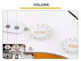GST Stylish Electric Guitar Kit with Black Pickguard Sunset Color 33622509
