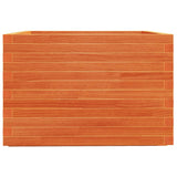 Garden Planter Wax Brown 70x70x49.5 cm Solid Wood Pine 3282526