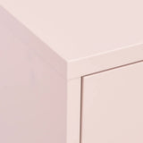 Storage Cabinet Pink Steel 80 x 35 x 101.5 cm Storage Cabinet 336166