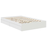 Storage Bed with Headboard White 120 x 200 cm Engineered Wood 3408480