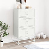 Sideboard White 68.5x38.5x123.5 cm Steel 846493