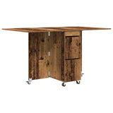 Dinning Table 2 pcs 140 x 80 x 77 cm Engineered Wood Old Wood 3424938