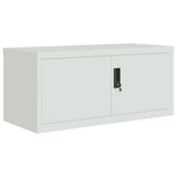 File Cabinet Light Grey 90x40x240 cm Steel 3188321