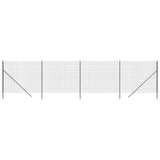 Wire Mesh Fence Anthracite 1.6x10 m Galvanised Steel 154212