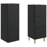 Cabinet Set 2 pcs 33 x 34.5 x 90 cm Engineered Wood 3416566