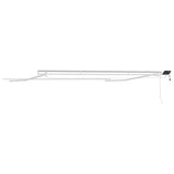 Awning Frame with LED Strip Lights White 500 x 300 cm Aluminium 313203