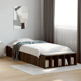 Bed Frame without Mattress Brown Oak 75x190 cm Small Single 3280628