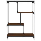 Bookshelf Brown Oak 81x36x115 cm Engineered Wood and Steel 835408
