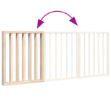 Dog Gate Foldable 3 Panels 150 cm Poplar Wood 352172