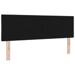 ZNTS LED Headboard Diamond Block Design Black 160 cm Fabric 3338228