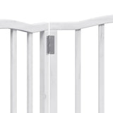 Dog Gate Foldable 3 Panels White 150 cm Poplar Wood 352212