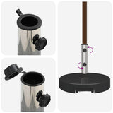 Parasol Base Black 45 x 37.5 cm Granite 42002811