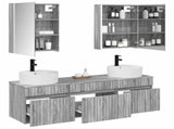 Bathroom Cabinet Set 5 pcs Grey Sonoma 53 x 15.5 x 70 cm 3406612