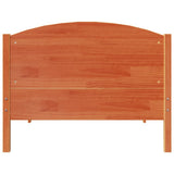 Bed Frame without Mattress Wax Brown 100x200 cm Solid Wood Pine 3306242