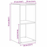 TV Cabinet Set 2 pcs Old Wood 72 x 35 x 36.5 cm Engineered Wood 3393558