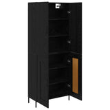 Highboard Black Oak 69.5 x 34 x 180 cm Engineered Wood 3416204