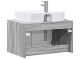 Bathroom Furniture Set Grey Sonoma Engineered Wood 3404326