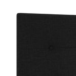 ZNTS Bed Frame Black 200x200 cm Fabric 3344755