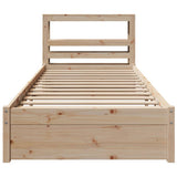 Bed Frame with Headboard without Mattress 90x200 cm 3305989