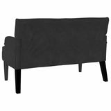 Chesterfield Bench Black 112 x 65.5 x 75 cm Velvet 42019291