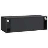 Wall-Mounted TV Cabinet Black 98 x 41 x 30 cm Engineered Wood 898356