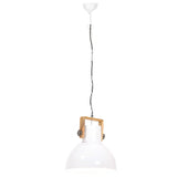 Industrial Hanging Lamp 25 W White Round 40 cm E27 320538