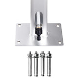 Garden Shower with Grey Base 220 cm Aluminium 3070786