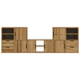 5 Piece TV Units with Storage ODDA Solid Wood Pine 3365374