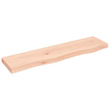 Wall Shelf 80x20x4 cm Untreated Solid Wood Oak 363540