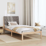 Bed Frame with Upholstered Headboard Brown 90 x 190 cm 878857