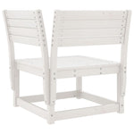 ZNTS 8 Piece Garden Lounge Set White Solid Wood Pine 3216941