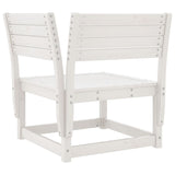 ZNTS 8 Piece Garden Lounge Set White Solid Wood Pine 3216941