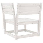 8 Piece Garden Lounge Set White Solid Wood Pine 3216941
