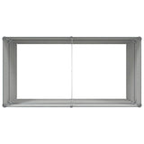 Planter Anthracite 195 x 100 x 75 cm Galvanised Steel 42018220