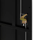 File Cabinet Black 105x40x180 cm Steel 339770