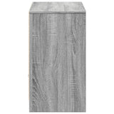 TV Cabinet with LED Grey Sonoma 91x34x61 cm Engineered Wood 852185