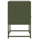 Bedside Cabinets 2 pcs Olive Green 36x39x60.5 cm Steel 846563