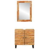 Bathroom Sets with Storage 2 pcs Natural Solid Mango Wood 3310102