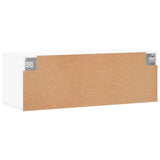 Wall Cabinet White 100x36.5x35 cm Engineered Wood 830124
