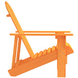 Garden Chair Orange Solid fir wood Ergonomic Adirondack Chair 315878