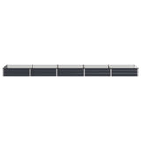 Raised Garden Bed Anthracite 400 x 80 x 24 cm cold-rolled steel 8006510