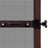 Brown Hinged Insect Screen for Doors 100 x 215 cm 141564