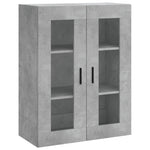 Highboard Concrete Grey 69.5x34x180 cm Engineered Wood 3198229