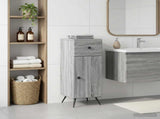 Bathroom Storage Cainet BREDA Grey Sonoma 30 x 31 x 80 cm 897491