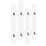 Wall-Mounted Coat Rack White 60 x 3 x 82 cm Engineered wood 874475